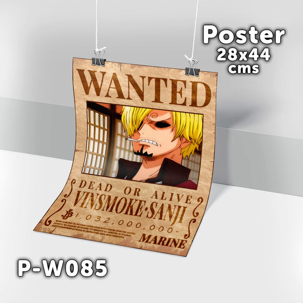 P-W085 Wanted Sanji Poster (One Piece)