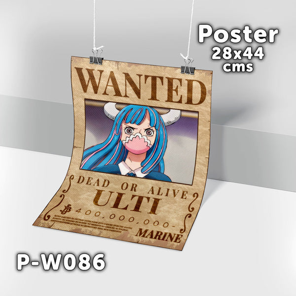 P-W086 Wanted Ulti Poster (One Piece)