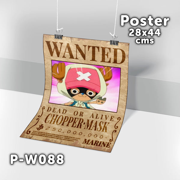 P-W088 Wanted Chopper Poster (One Piece)