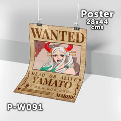 P-W091 Wanted Yamato Poster (One Piece)