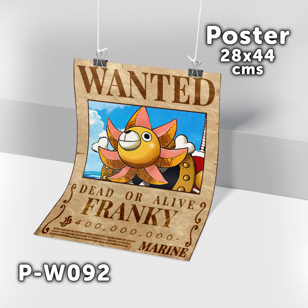 P-W092 Wanted Franky Poster (One Piece)