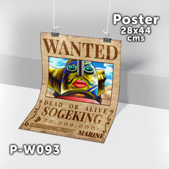 P-W093 Wanted Sogeking Poster (One Piece)