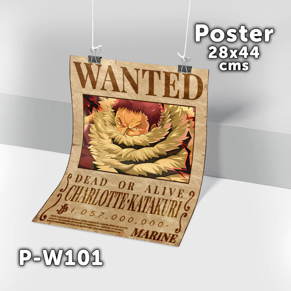 P-W101 Wanted Charlotte Katakuri Poster (One Piece)