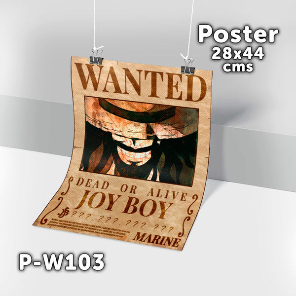 P-W103 Wanted Joy Boy Poster (One Piece)
