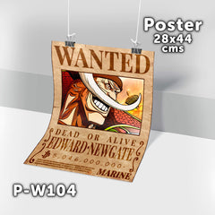 P-W104 Wanted Edward Newgate Poster (One Piece)