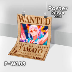 P-W109 Wanted Yamato Poster (One Piece)