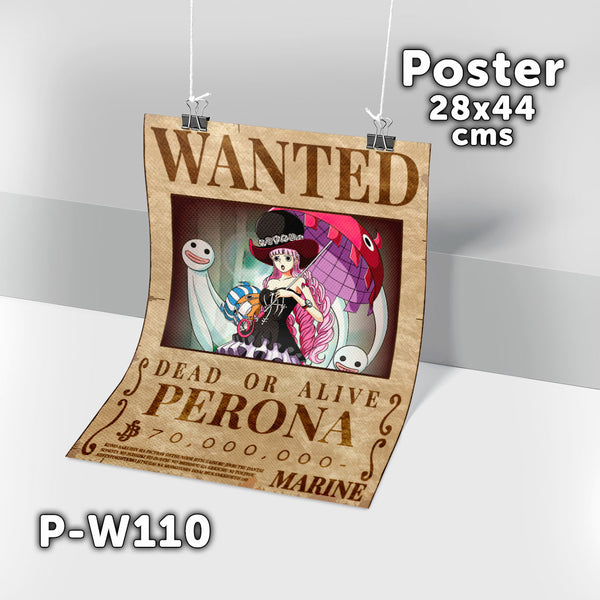 P-W110 Wanted Perona Poster (One Piece)