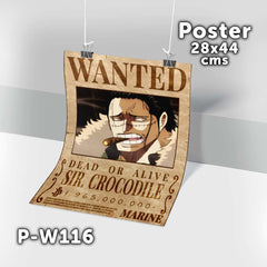 P-W116 Wanted Sir Crocodile Poster (One Piece)