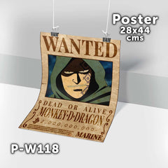P-W118 Wanted Monkey D Dragon Poster (One Piece)