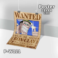 P-W121 Wanted Bon Clay Poster (One Piece)
