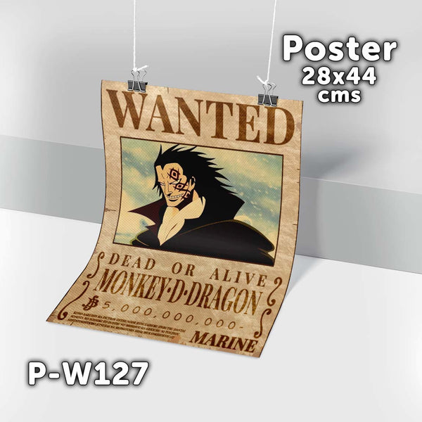 P-W127 Wanted Monkey D Dragon Poster (One Piece)