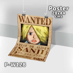 P-W128 Wanted Sanji Poster (One Piece)