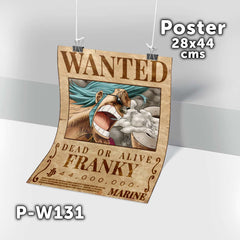 P-W131 Wanted Franky Poster (One Piece)
