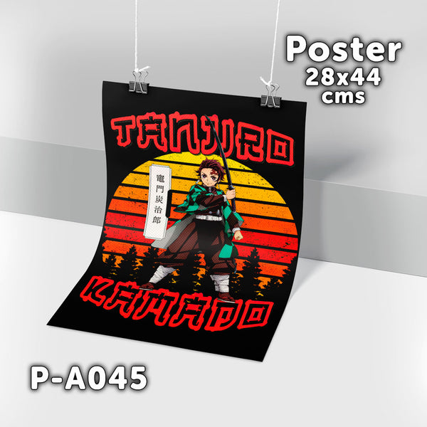 P-A045 (Demon Slayer) Poster 28x44 cms