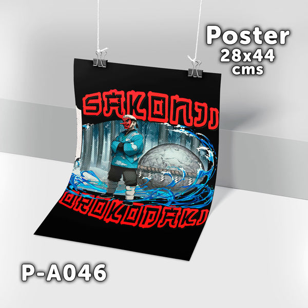 P-A046 (Demon Slayer) Poster 28x44 cms