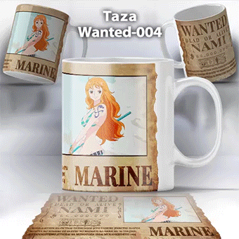 Taza Wanted-004 Anime One Piece Nami