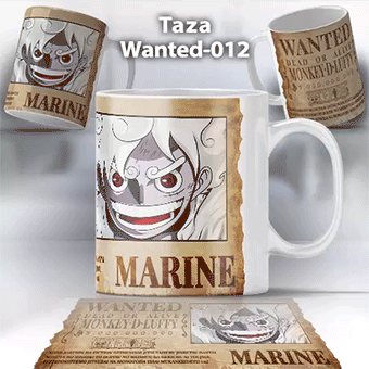 Taza Wanted-012 Anime One Piece Luffy