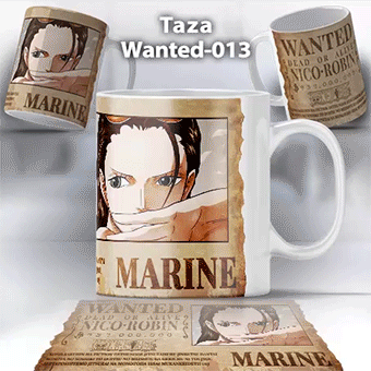 Taza Wanted-013 Anime One Piece Nico Robin