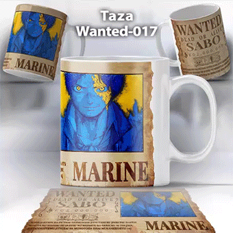 Taza Wanted-017 Anime One Piece Sabo