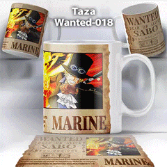 Taza Wanted-018 Anime One Piece Sabo