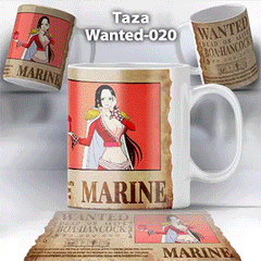 Taza Wanted-020 Anime One Piece Boa Hancock
