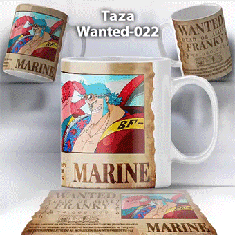 Taza Wanted-022 Anime One Piece Franky