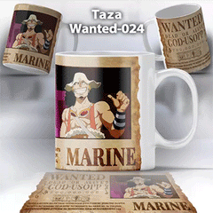 Taza Wanted-024 Anime One Piece Usopp