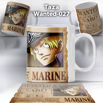 Taza Wanted-027 Anime One Piece Sabo