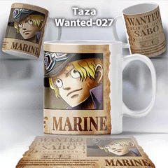 Taza Wanted-027 Anime One Piece Sabo