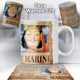 Taza Wanted-029 Anime One Piece Usopp