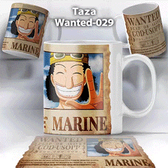 Taza Wanted-029 Anime One Piece Usopp