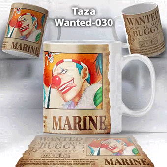 Taza Wanted-030 Anime One Piece Buggy