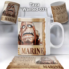 Taza Wanted-031 Anime One Piece Usopp