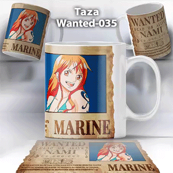 Taza Wanted-035 Anime One Piece Nami
