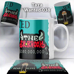 Taza Wanted-038 Anime One Piece Brook