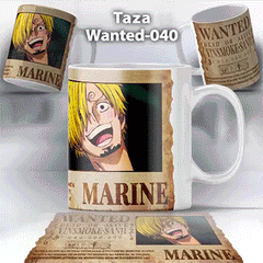 Taza Wanted-040 Anime One Piece Sanji