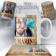 Taza Wanted-042 Anime One Piece Crocodile