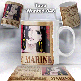 Taza Wanted-048 Anime One Piece Boa Hancock