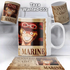 Taza Wanted-055 Anime One Piece Sabo