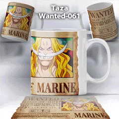 Taza Wanted-061 Anime One Piece Edward Newgate