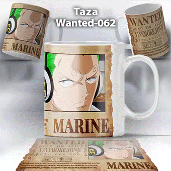 Taza Wanted-062 Anime One Piece Vinsmoke Yonji