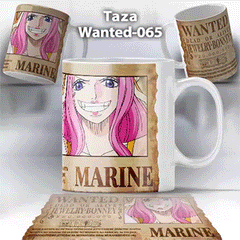 Taza Wanted-065 Anime One Piece Jewelry Bonney