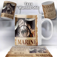 Taza Wanted-066 Anime One Piece Kaido