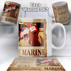 Taza Wanted-067 Anime One Piece Chopper