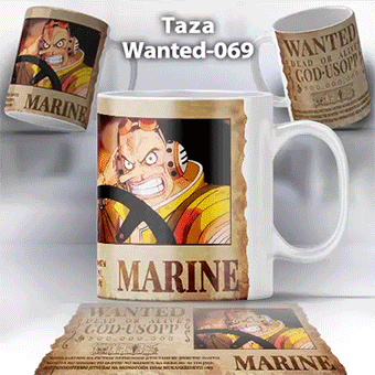 Taza Wanted-069 Anime One Piece Usopp