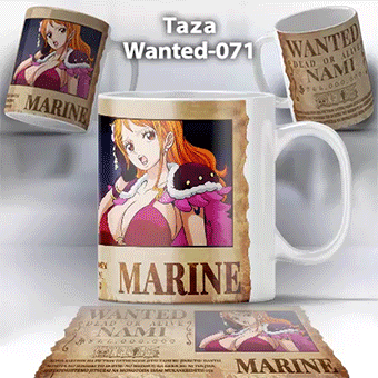 Taza Wanted-071 Anime One Piece Nami