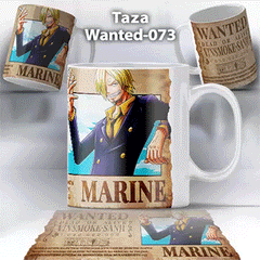 Taza Wanted-073 Anime One Piece Sanji