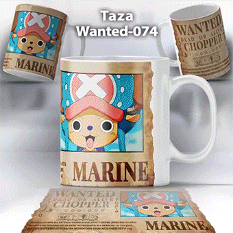 Taza Wanted-074 Anime One Piece Chopper