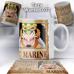 Taza Wanted-077 Anime One Piece Usopp