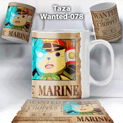 Taza Wanted-078 Anime One Piece Chopper